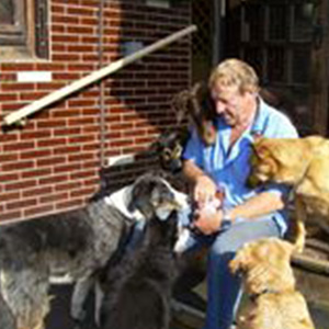 Joachim Jung in der Hundepension